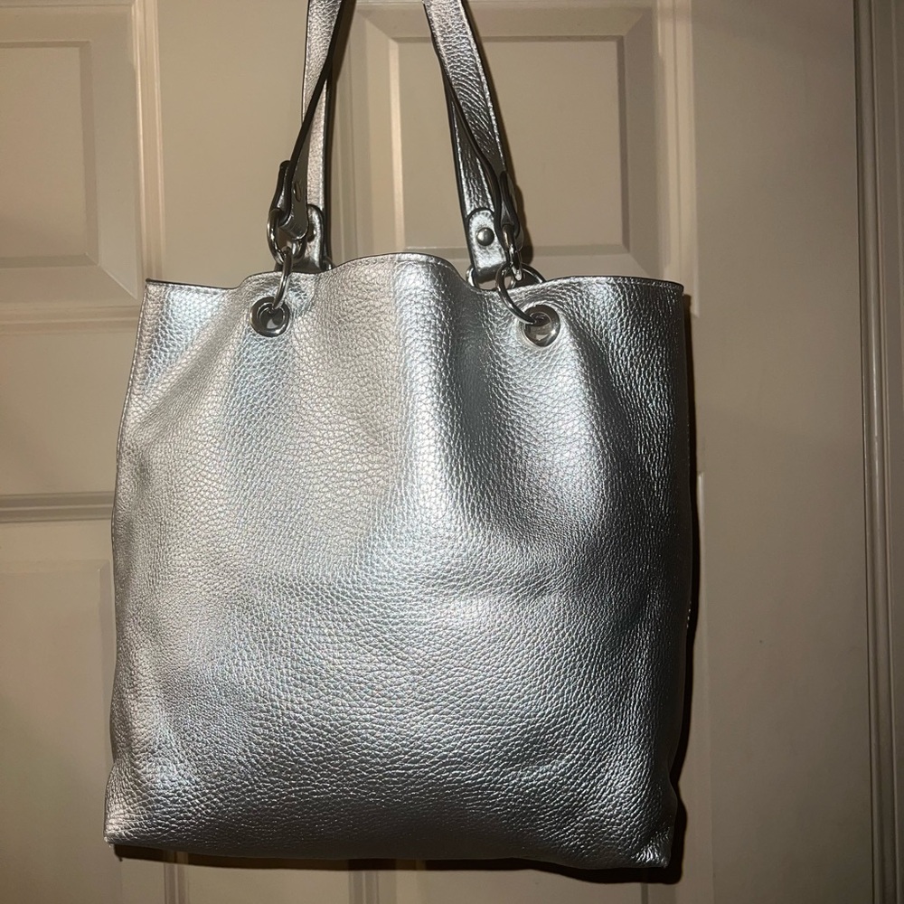 Silver Tote Bag